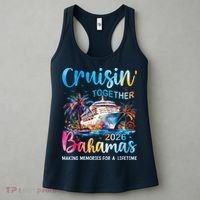 Cruisin Together Bahamas 2026 Making Memories For A Lifetime Women's Tank Top thumb 3