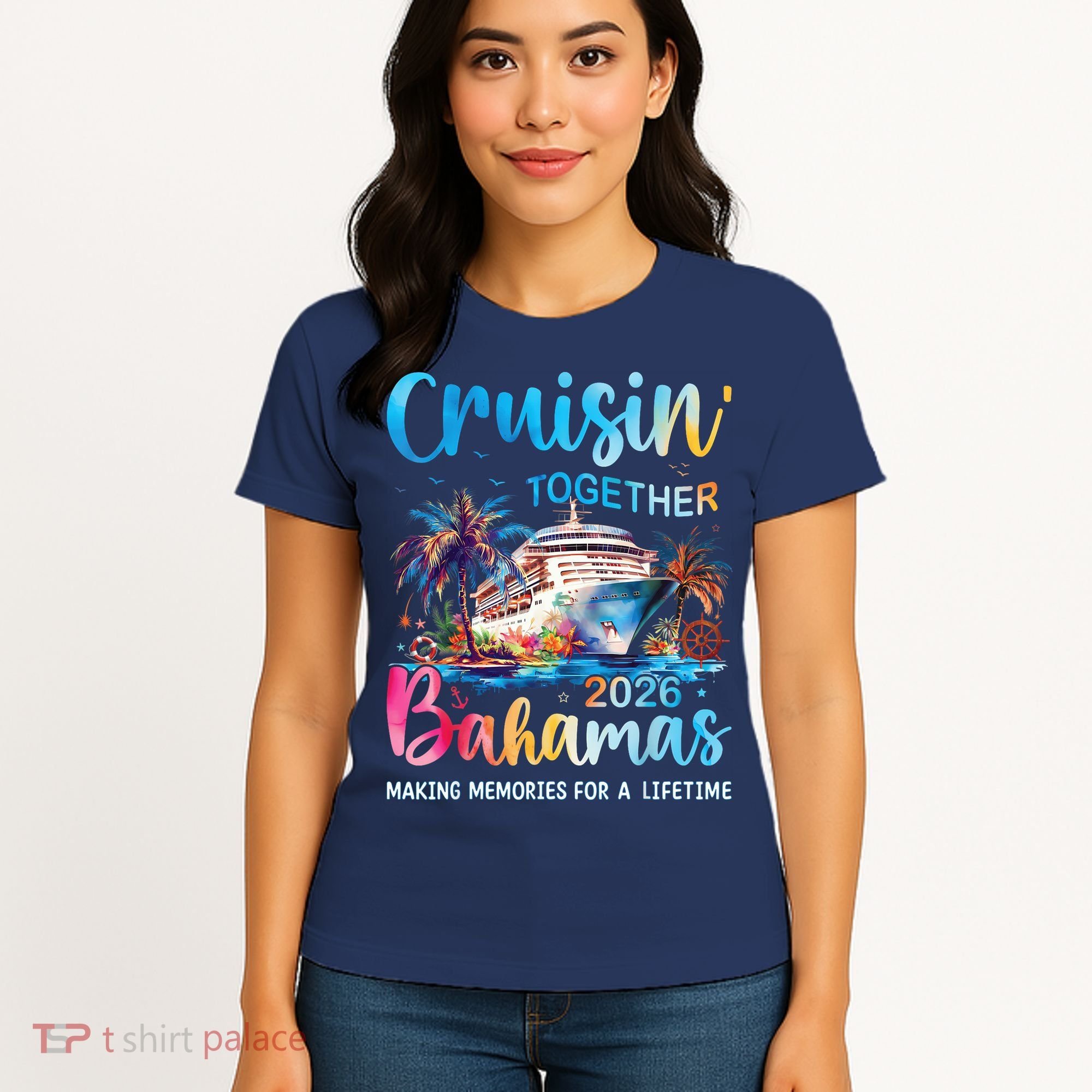 Cruisin Together Bahamas 2026 Making Memories For A Lifetime Women's T-Shirt
