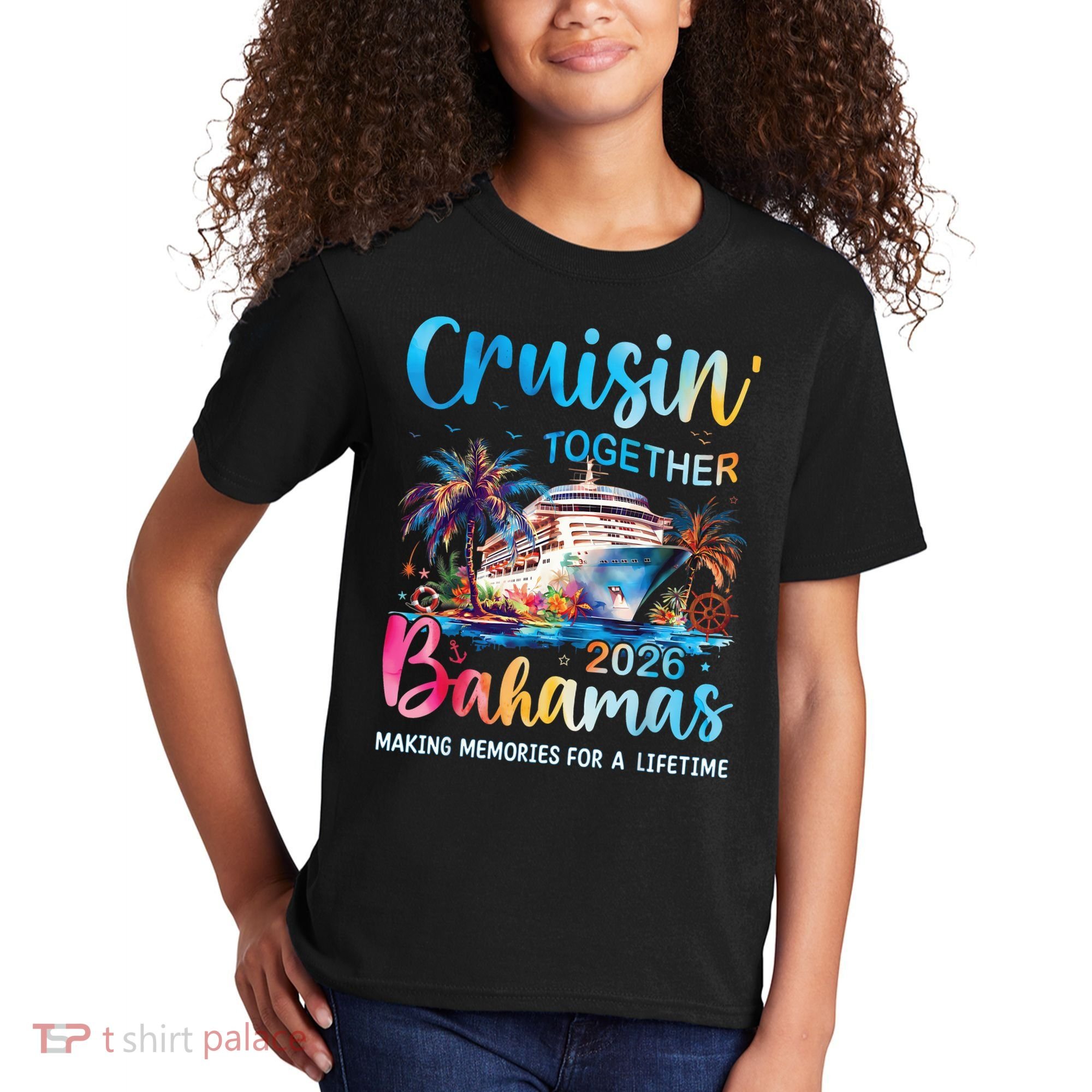 Cruisin Together Bahamas 2026 Making Memories For A Lifetime Kids T-Shirt