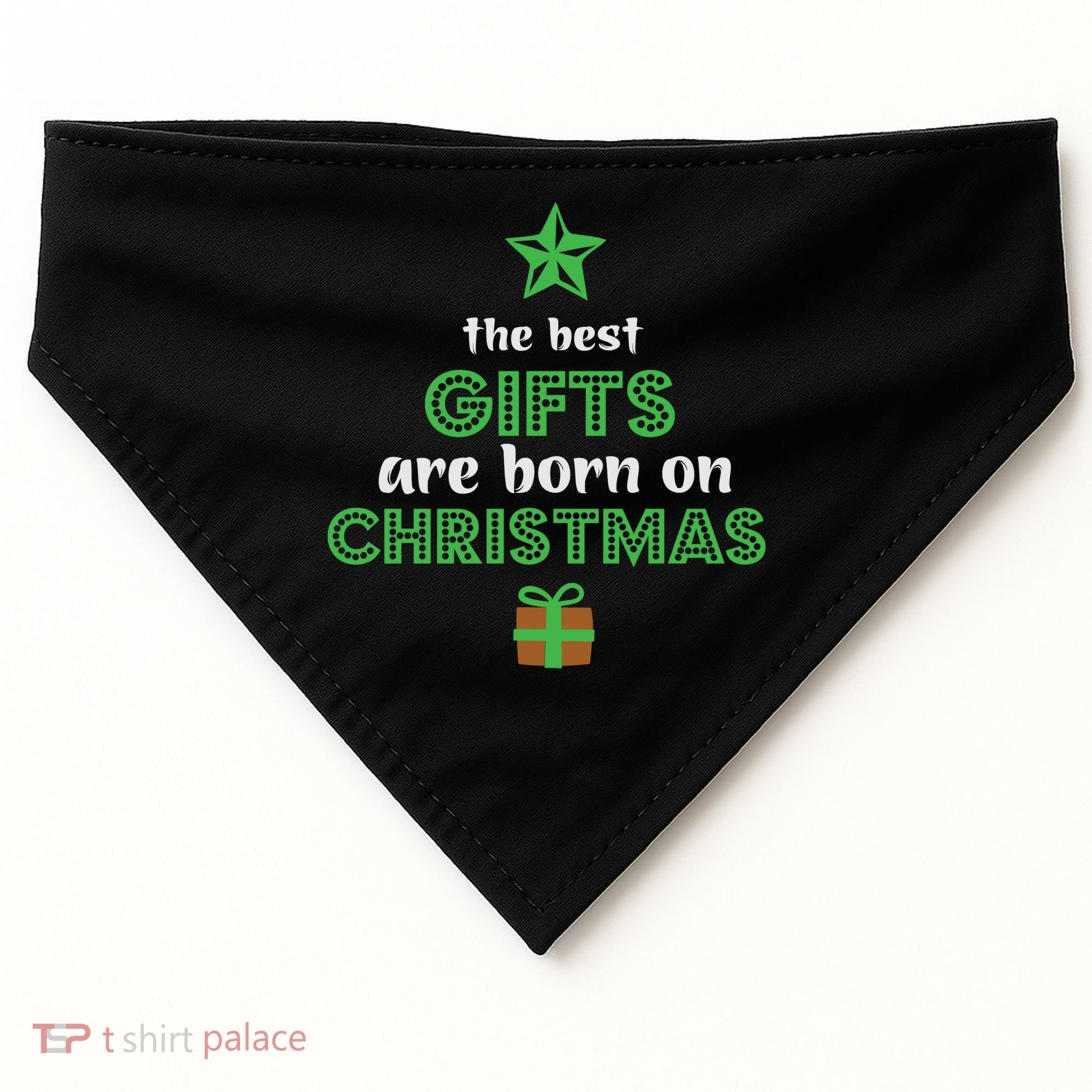 Christmas The Best Gifts Are Bron On Xmas USA-Made Doggie Bandana