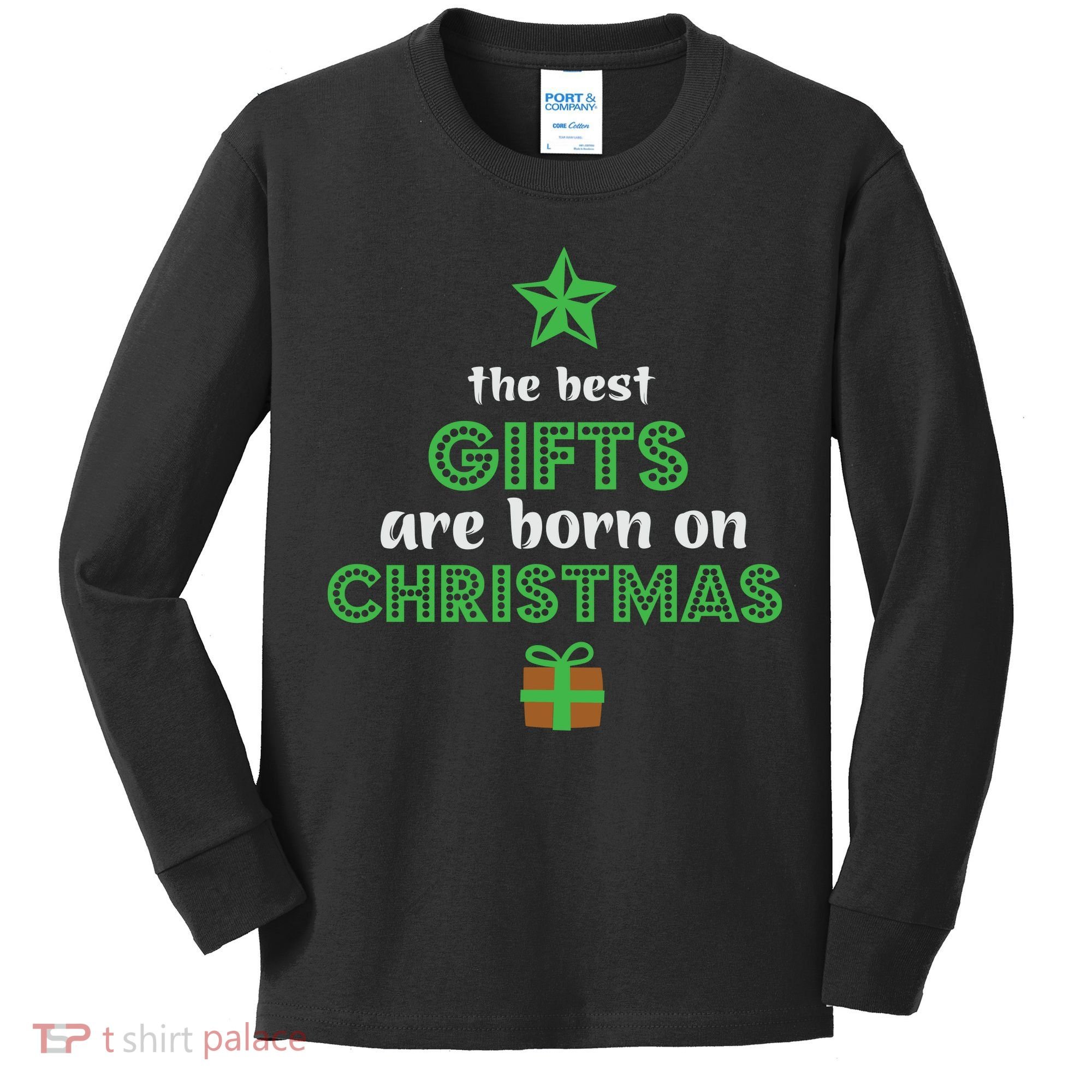 Christmas The Best Gifts Are Bron On Xmas Kids Long Sleeve Shirt