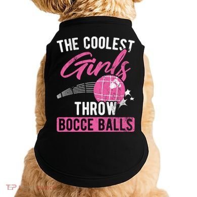 Coolest Throw Bocce Ball Great Gift Doggie Tank