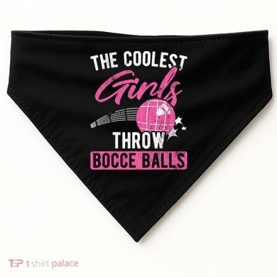 Coolest Throw Bocce Ball Great Gift USA-Made Doggie Bandana