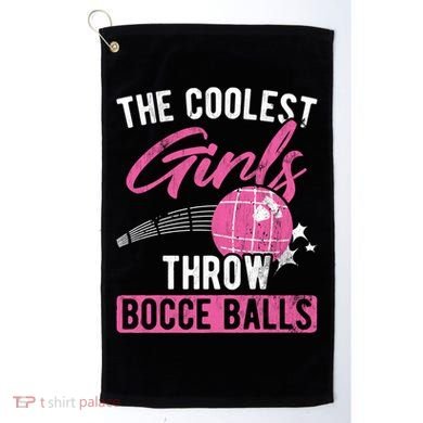 Coolest Throw Bocce Ball Great Gift Golf Towel