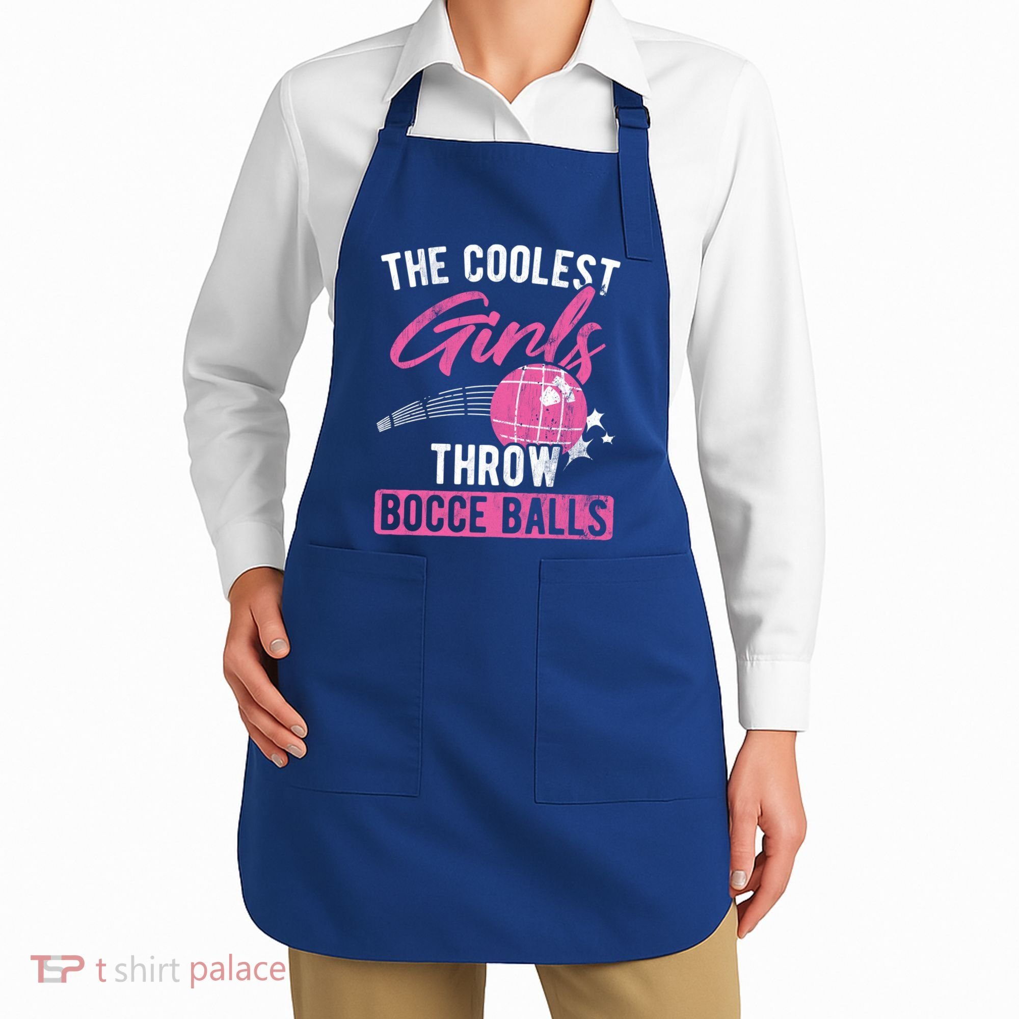 Coolest Throw Bocce Ball Great Gift Apron
