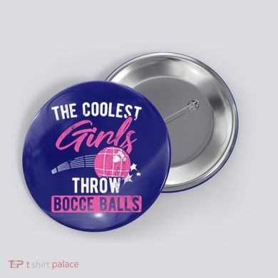 Coolest Throw Bocce Ball Great Gift Button
