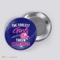 Coolest Throw Bocce Ball Great Gift Button thumb 0