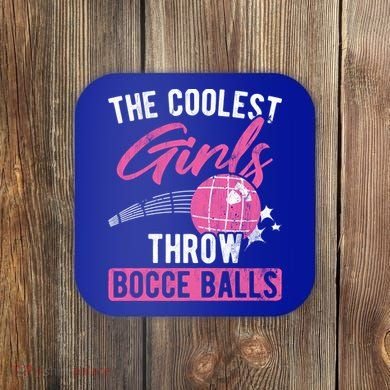 Coolest Throw Bocce Ball Great Gift Coaster