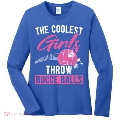 Coolest Throw Bocce Ball Great Gift Women's Long Sleeve Shirt