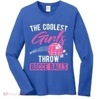Coolest Throw Bocce Ball Great Gift Women's Long Sleeve Shirt thumb 0