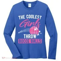 Coolest Throw Bocce Ball Great Gift Women's Long Sleeve Shirt thumb 0