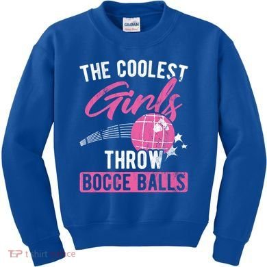 Coolest Throw Bocce Ball Great Gift Kids Sweatshirt