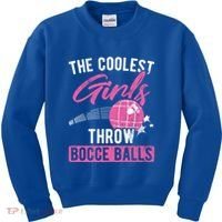 Coolest Throw Bocce Ball Great Gift Kids Sweatshirt thumb 0