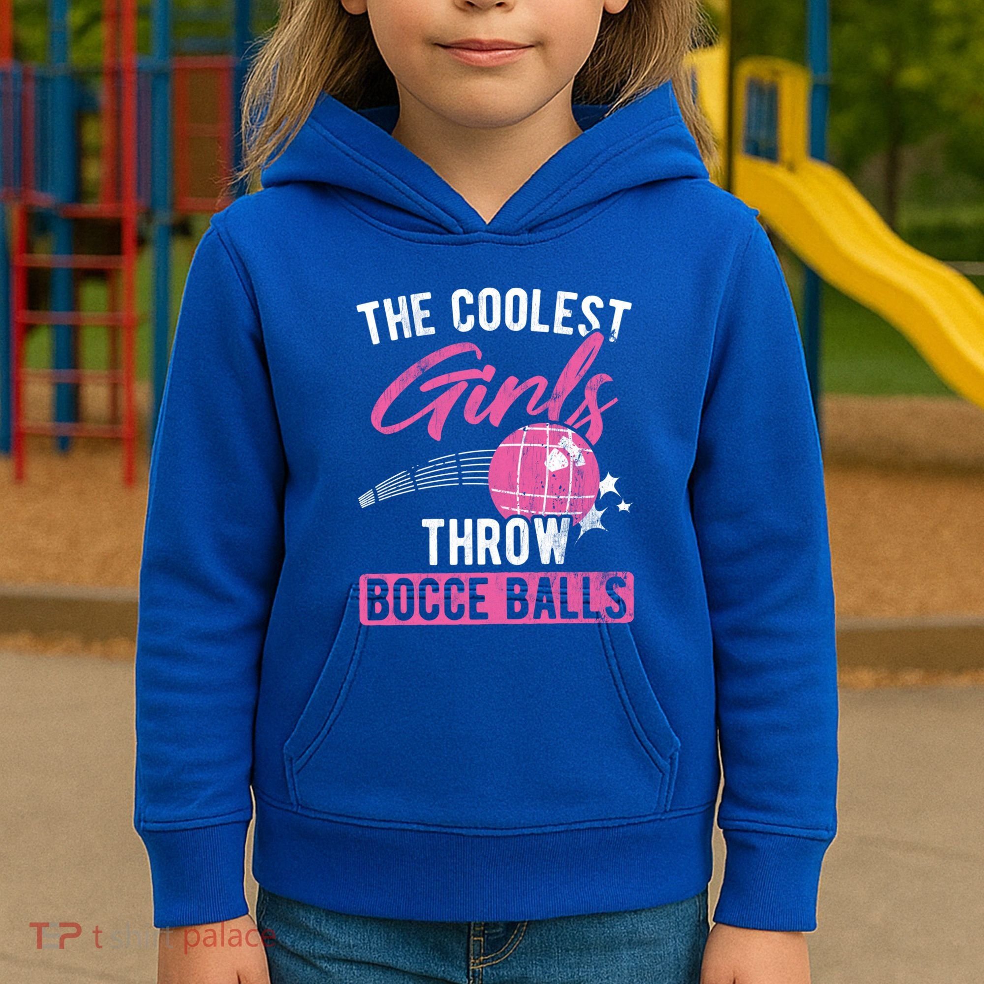 Coolest Throw Bocce Ball Great Gift Kids Hoodie
