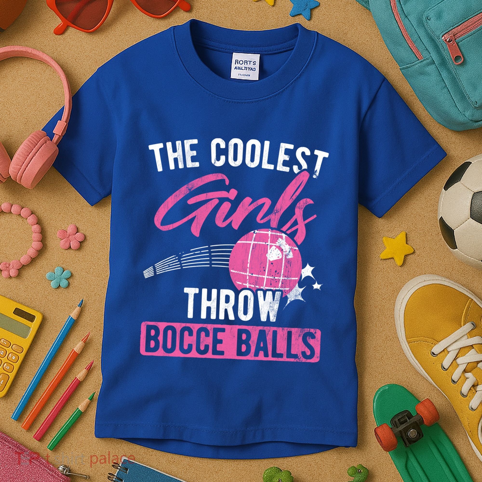 Coolest Throw Bocce Ball Great Gift Kids T-Shirt