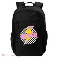 Checkered Teach Back To School Teacher Backpack thumb 0