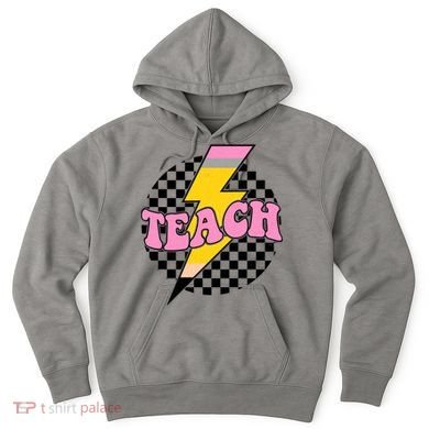 Checkered Teach Back To School Teacher Hoodie
