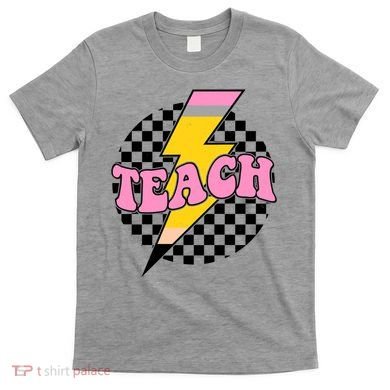 Checkered Teach Back To School Teacher T-Shirt