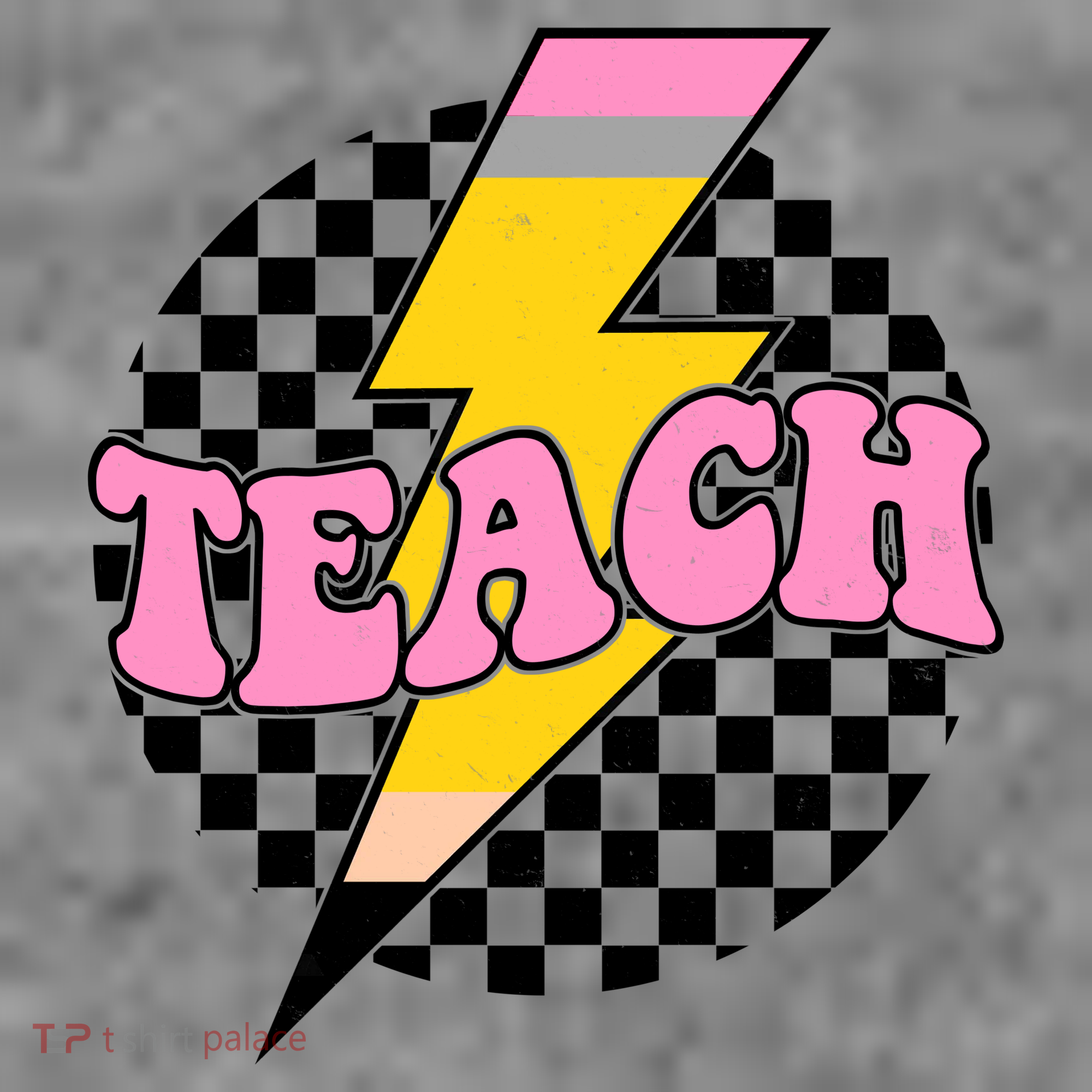 Checkered Teach Back To School Teacher Women's Hoodie
