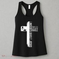 Cornhole Team Bean Bag Player Champ Cross Faith Jesus Women's Tank Top thumb 3