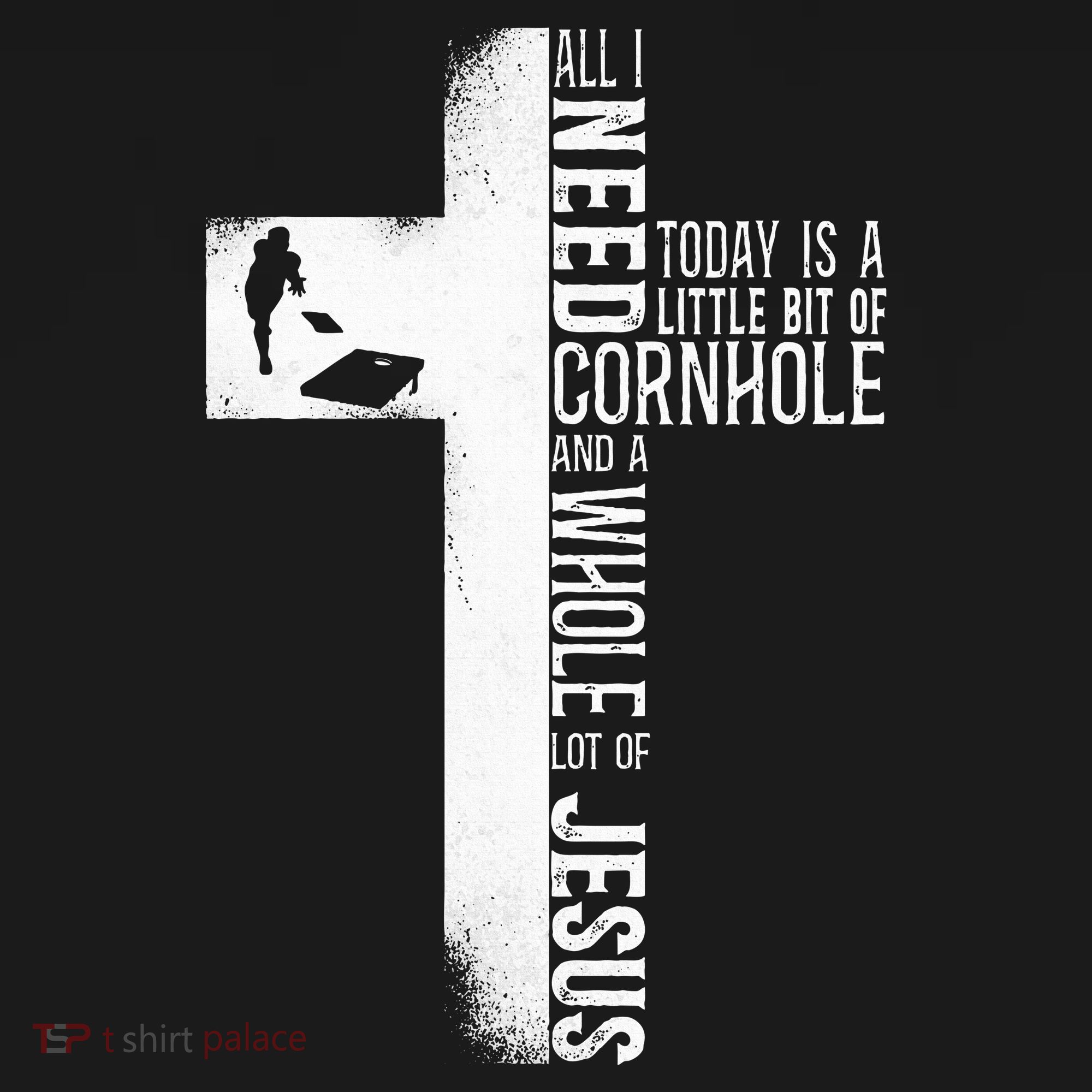 Cornhole Team Bean Bag Player Champ Cross Faith Jesus Baby Bodysuit