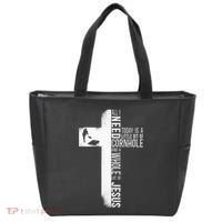 Cornhole Team Bean Bag Player Champ Cross Faith Jesus Tote Bag thumb 0