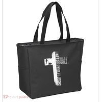 Cornhole Team Bean Bag Player Champ Cross Faith Jesus Tote Bag thumb 2