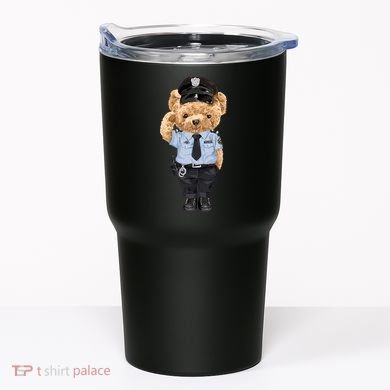 Cute Teddy Bear In Police Uniform Tumbler