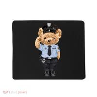 Cute Teddy Bear In Police Uniform Mousepad thumb 0