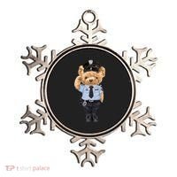 Cute Teddy Bear In Police Uniform Ornament thumb 0