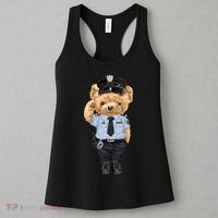 Cute Teddy Bear In Police Uniform Women's Tank Top thumb 3