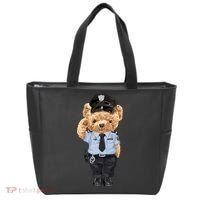 Cute Teddy Bear In Police Uniform Tote Bag thumb 0
