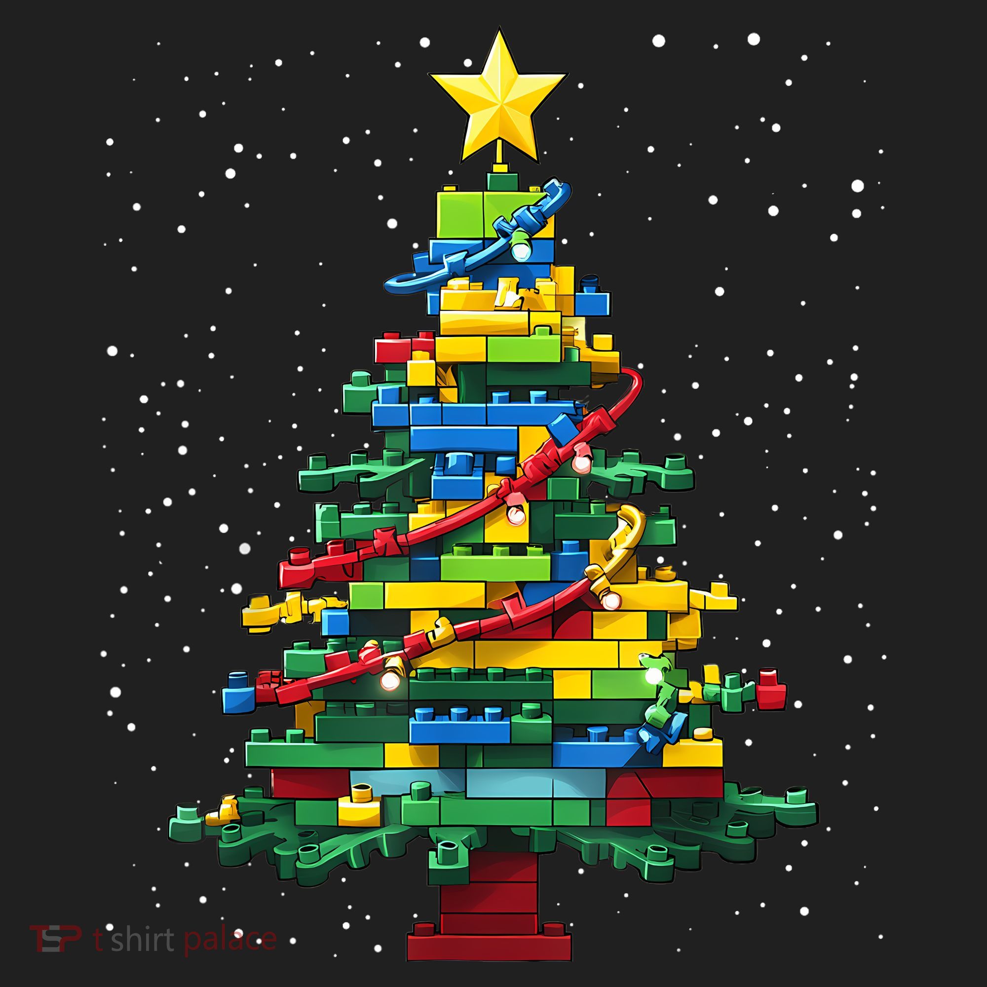 Christmaschristmas Tree Block Tree Block Brick Building Xmas Master Builder Beanie