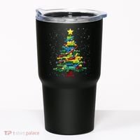 Christmaschristmas Tree Block Tree Block Brick Building Xmas Master Builder Tumbler thumb 0