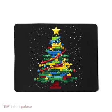 Christmaschristmas Tree Block Tree Block Brick Building Xmas Master Builder Mousepad