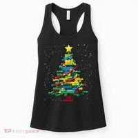 Christmaschristmas Tree Block Tree Block Brick Building Xmas Master Builder Women's Tank Top thumb 0