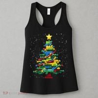 Christmaschristmas Tree Block Tree Block Brick Building Xmas Master Builder Women's Tank Top thumb 3