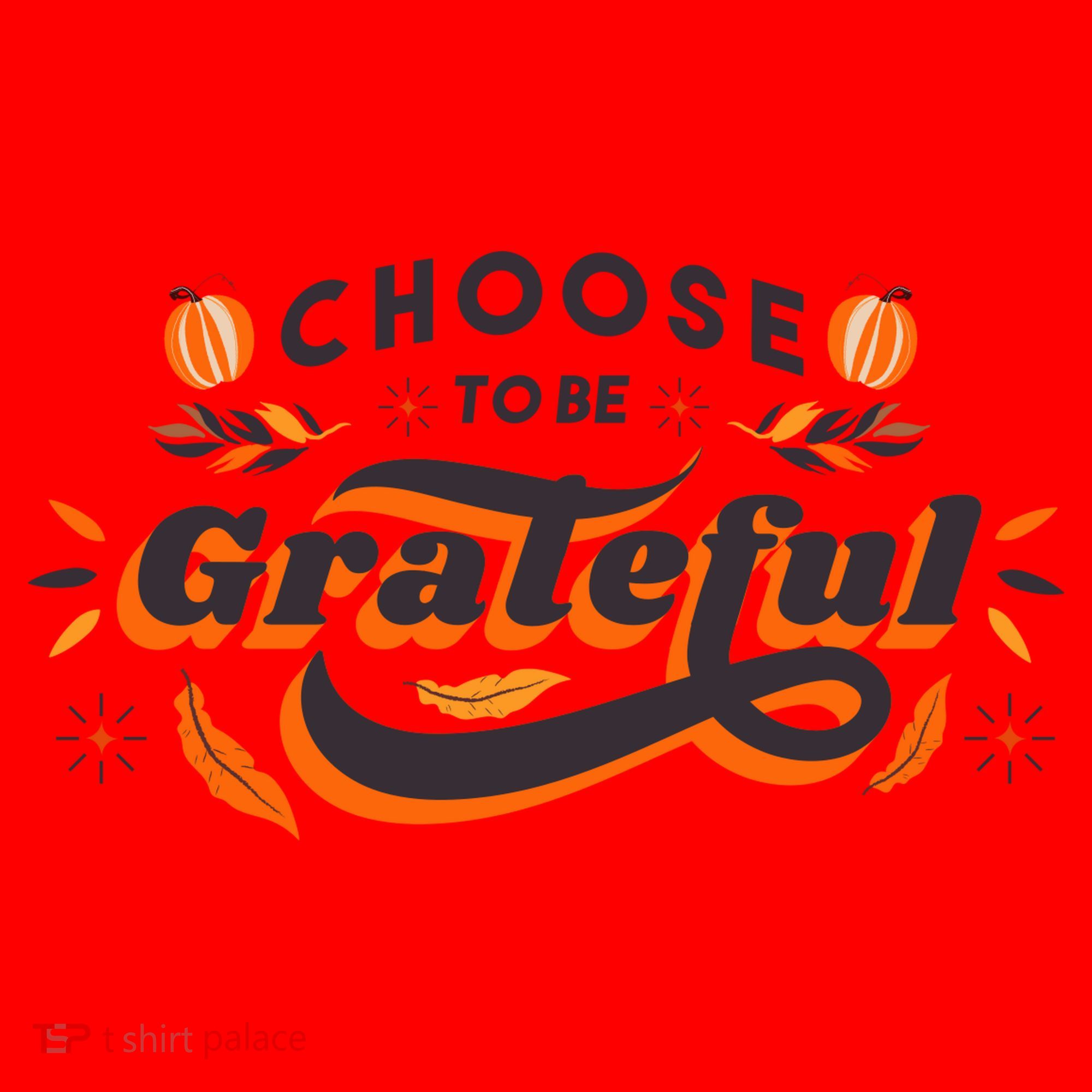 Choose To Be Grateful Pumpkin Santa Hat