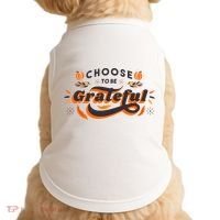 Choose To Be Grateful Pumpkin Doggie Tank thumb 0