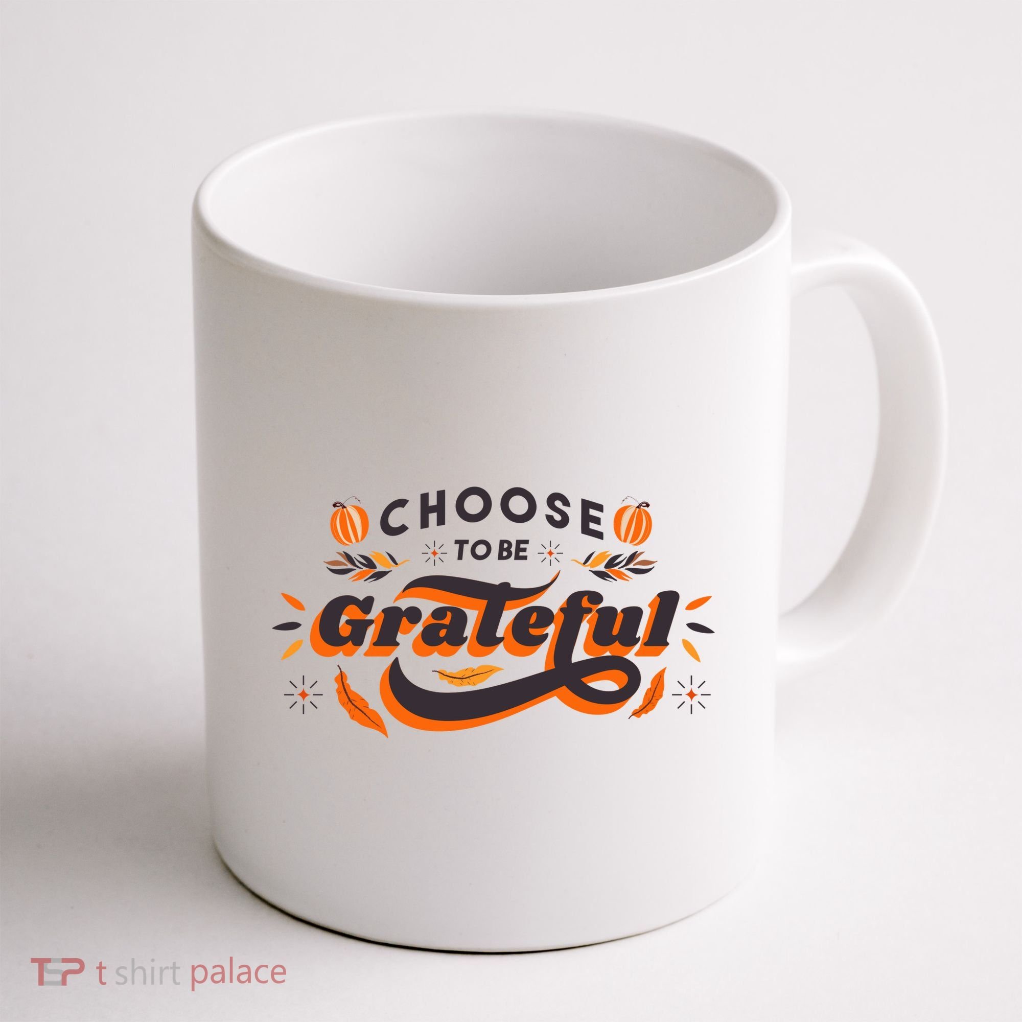Choose To Be Grateful Pumpkin Coffee Mug