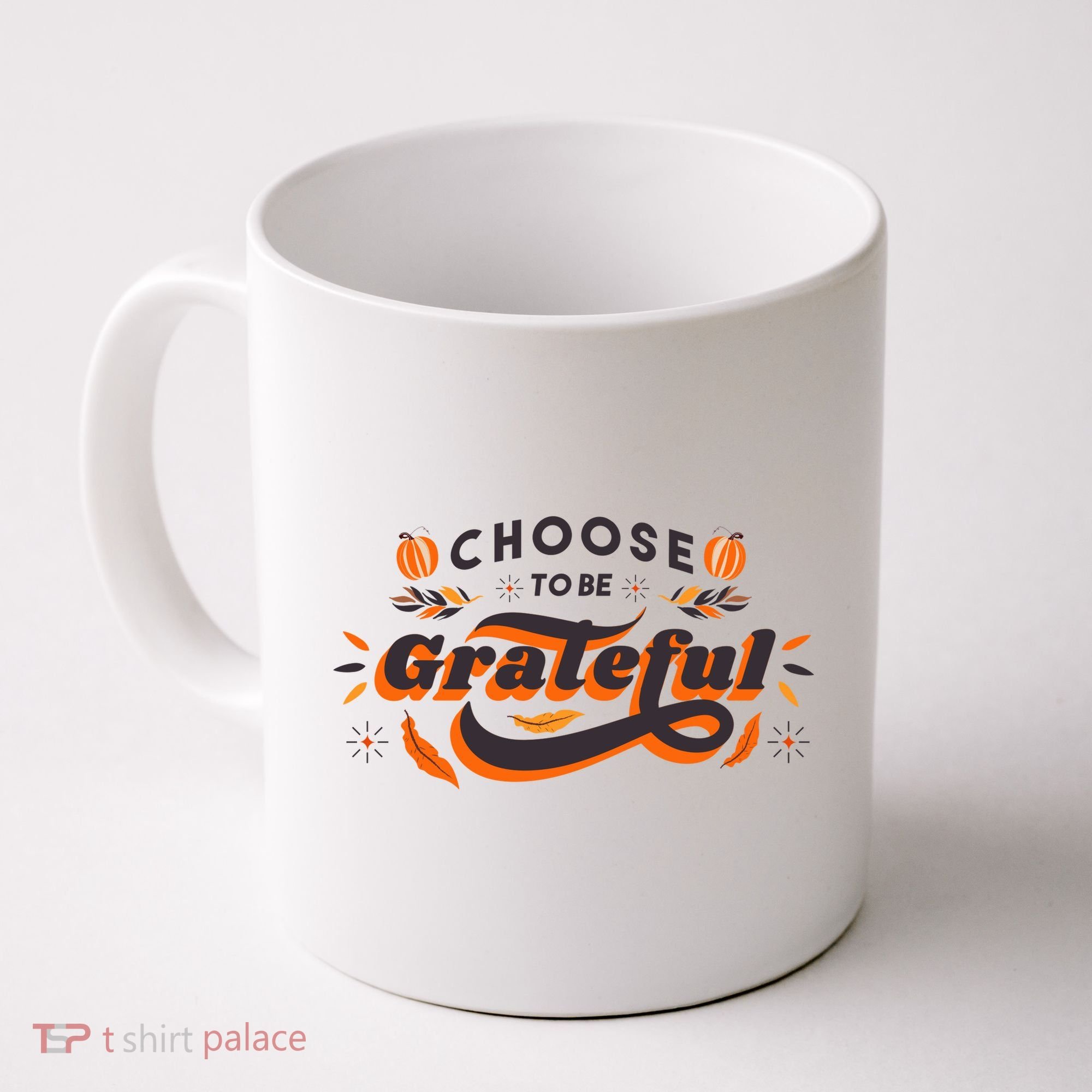 Choose To Be Grateful Pumpkin Coffee Mug