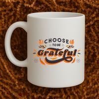 Choose To Be Grateful Pumpkin Coffee Mug thumb 2