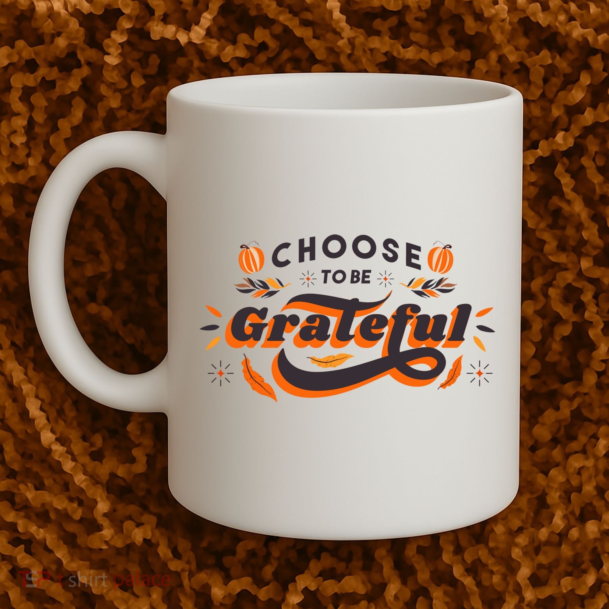 Choose To Be Grateful Pumpkin Coffee Mug