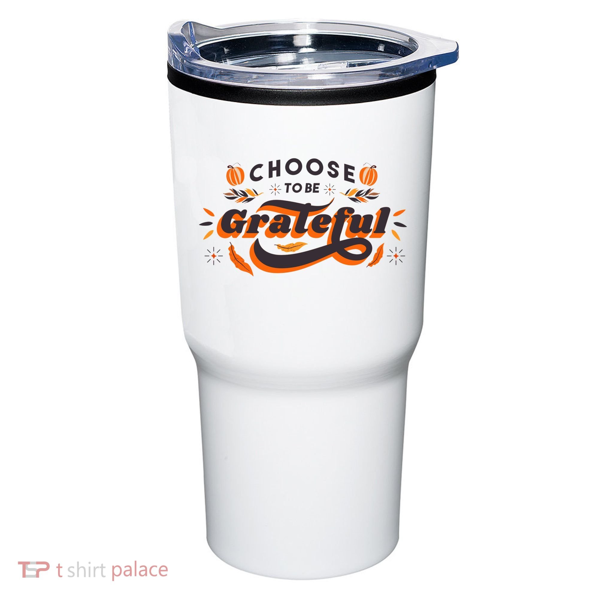 Choose To Be Grateful Pumpkin Tumbler
