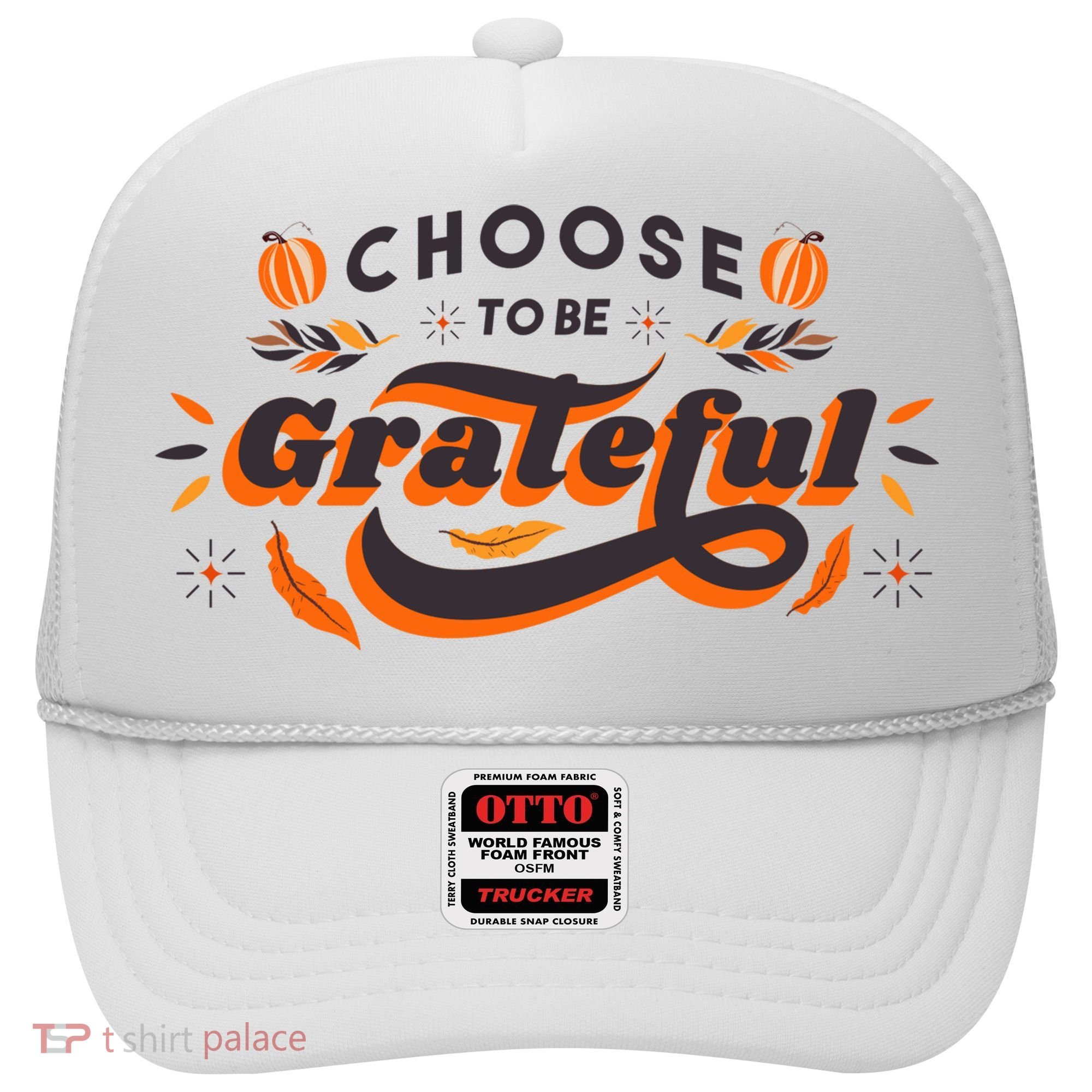 Choose To Be Grateful Pumpkin Hat