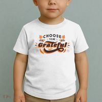 Choose To Be Grateful Pumpkin Toddler T-Shirt thumb 2