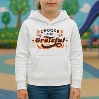Choose To Be Grateful Pumpkin Kids Hoodie thumb 3