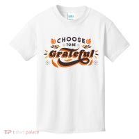 Choose To Be Grateful Pumpkin Kids T-Shirt thumb 0