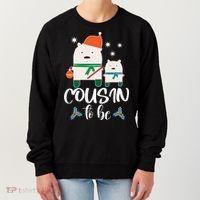 Cousin To Be Polar Bear Christmas Shower Cool Gift Women's Sweatshirt thumb 0
