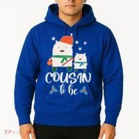 Cousin To Be Polar Bear Christmas Shower Cool Gift Hoodie thumb 2